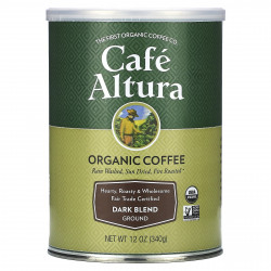 Cafe Altura, Органический кофе, молотый, темная смесь, 340 г (12 унций)
