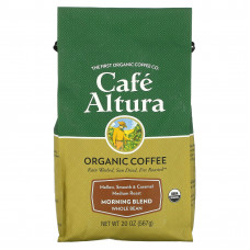 Cafe Altura, органический кофе, утренняя смесь, цельные зерна, средняя обжарка, 567 г (20 унций)