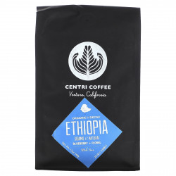 Cafe Altura, Centri Coffee, органический кофе из Эфиопии, черника и цветы, цельные зерна, без кофеина, 340 г (12 унций)
