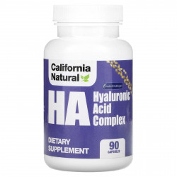 California Natural, HA, комплекс с гиалуроновой кислотой, 90 капсул