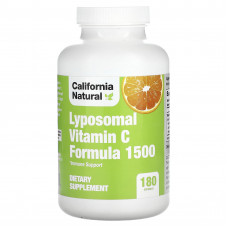 California Natural, Lyposomal Vitamin C Formula 1500, 180 капсул