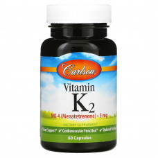 Carlson, Витамин K2, 5 мг, 60 капсул
