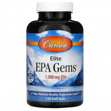 Carlson, Elite EPA Gems, 1000 мг, 120 капсул
