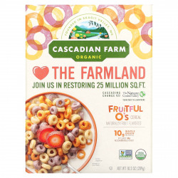 Cascadian Farm, Органические хлопья Fruitful O's, 289 г (10,2 унции)