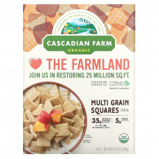 Cascadian Farm, Органические мультизерновые квадратики, 348 г (12,3 унций)