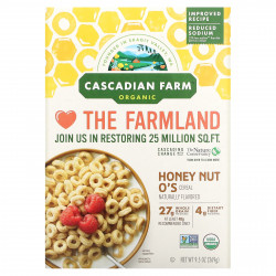 Cascadian Farm, Органические, кружочки медового ореха, 269 г (9,5 унций)