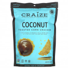 Craize, Обжаренные кукурузные крекеры, с кокосом, 113 г (4 унции)