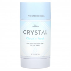 Crystal, Обогащенный магнием дезодорант, Clean + Fresh, 70 г (2,5 унции)
