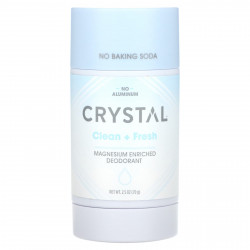 Crystal, Обогащенный магнием дезодорант, Clean + Fresh, 70 г (2,5 унции)