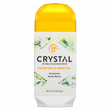 Crystal, Невидимый твердый дезодорант, ромашка и зеленый чай, 70 г