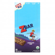 Clif Bar, Clif Kid, Z Bar, органические батончики, со вкусом шоколадного печенья, 18 батончиков, 36 г (1,27 унции) каждый
