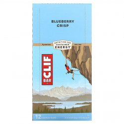 Clif Bar, One Bar, хрустящее печенье с голубикой, 12 батончиков, вес каждого 68 г (2,40 унции)