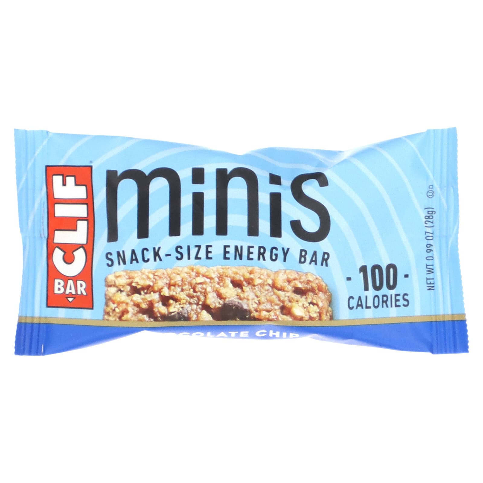 Clif Bar, Minis, энергетический батончик для снеков, шоколадная крошка, 20 батончиков, 28 г (0,99 унции)