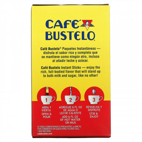 Café Bustelo, Растворимый кофе эспрессо, 6 пакетиков по 2,6 г (0,09 унции)