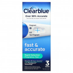 Clearblue, Быстрый и точный, экспресс-тест на беременность, 3 теста