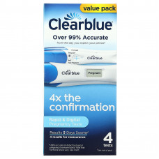 Clearblue, Быстрые и цифровые тесты на беременность, 4 теста
