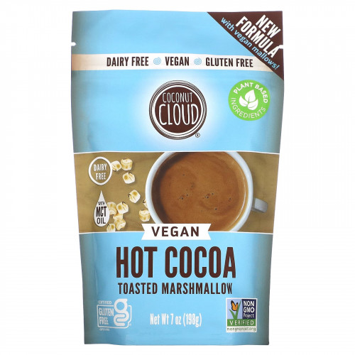 Coconut Cloud, Vegan Hot Cocoa, обжаренный зефир, 198 г (7 унций)