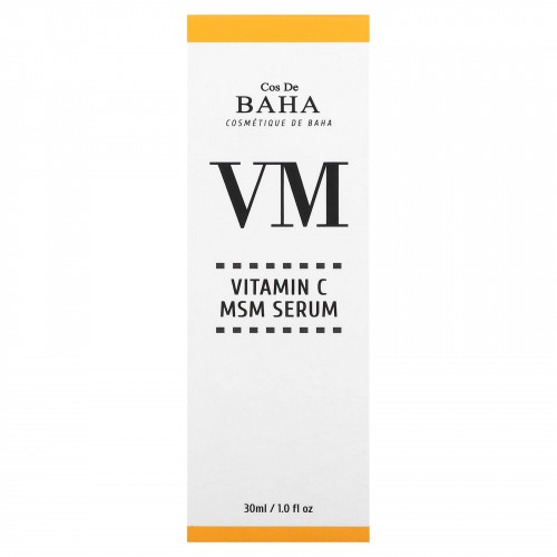 Cos De BAHA, VM, сыворотка с витамином C и МСМ, 30 мл (1 жидк. унция)