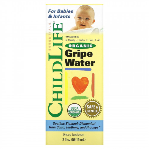ChildLife Essentials, Органическая Вода против Коликов, 2 жидких унций (59,15 мл)