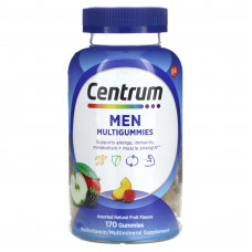Centrum, Мультивитамины для мужчин, ассорти из натуральных фруктов, 170 жевательных таблеток