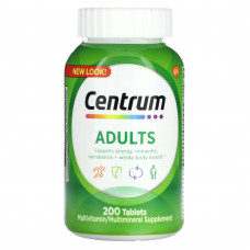 Centrum, Мультивитамины для взрослых, 200 таблеток