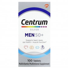Centrum, Серебряные таблетки для мужчин старше 50 лет, 100 таблеток