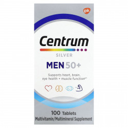 Centrum, Серебряные таблетки для мужчин старше 50 лет, 100 таблеток