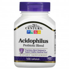21st Century, Смесь пробиотиков Acidophilus, 100 капсул