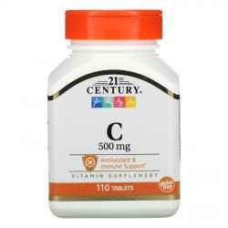 21st Century, витамин C, 500 мг, 110 таблеток