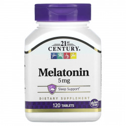 21st Century, Мелатонин, 5 мг, 120 таблеток