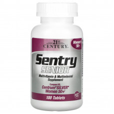 21st Century, Sentry Senior, пищевая добавка с комплексом витаминов и минералов для женщин старше 50 лет, 100 таблеток