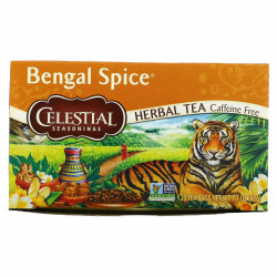 Celestial Seasonings, травяной чай Bengal Spice, без кофеина, 20 чайных пакетиков, 47 г (1,7 унции)