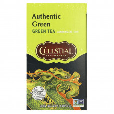 Celestial Seasonings, настоящий зеленый чай, 20 чайных пакетиков, 41 г (1,4 унции)