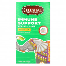 Celestial Seasonings, зеленый чай, поддержка иммунитета с антиоксидантами, 20 чайных пакетиков, 41 г (1,4 унции)