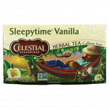 Celestial Seasonings, Травяной чай, Sleepytime Vanilla, без кофеина, 20 пакетиков, 1,0 унции (29 г)