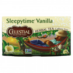 Celestial Seasonings, Травяной чай, Sleepytime Vanilla, без кофеина, 20 пакетиков, 1,0 унции (29 г)