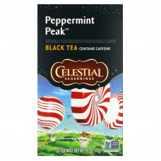 Celestial Seasonings, черный чай, с перечной мятой, 20 чайных пакетиков, 41 г (1,4 унции)