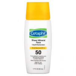 Cetaphil, Минеральное жидкое солнцезащитное средство для лица, SPF 50, 50 мл (1,7 жидк. Унции)