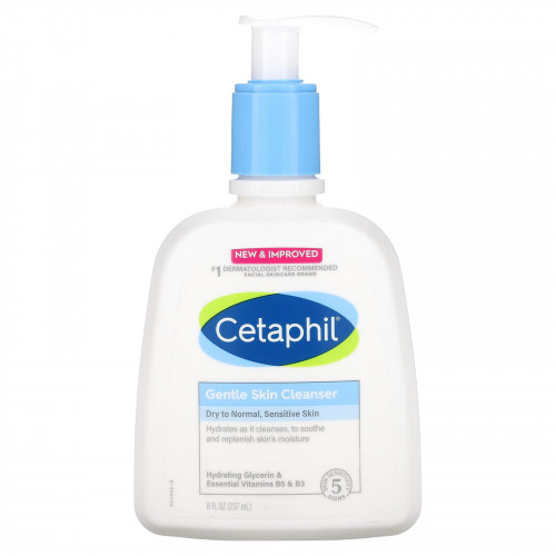 Cetaphil, Мягкое очищающее средство, без отдушек, 237 мл (8 жидк. Унций)