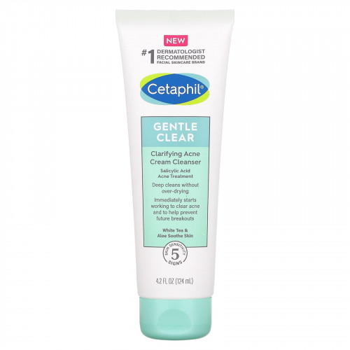 Cetaphil, Gentle Clear, очищающий крем от акне, 124 мл (4,2 жидк. Унции)