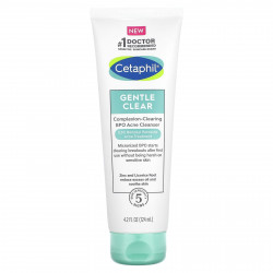 Cetaphil, Gentle Clear, очищающее средство от акне с БПО, 124 мл (4,2 жидк. Унции)