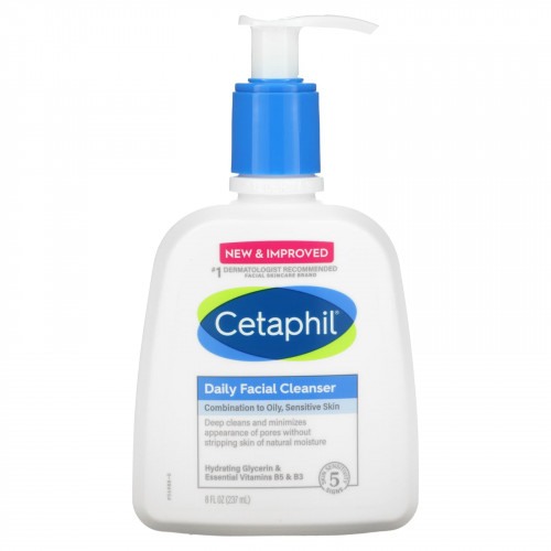 Cetaphil, Ежедневное очищающее средство для лица, 237 мл (8 жидк. Унций)