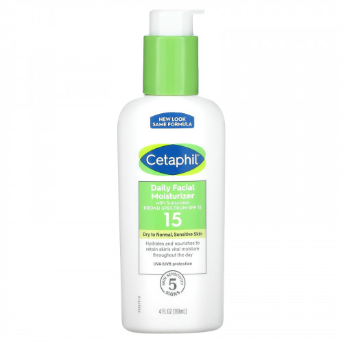 Cetaphil, Дневной увлажняющий лосьон для лица с SPF 15, 118 мл