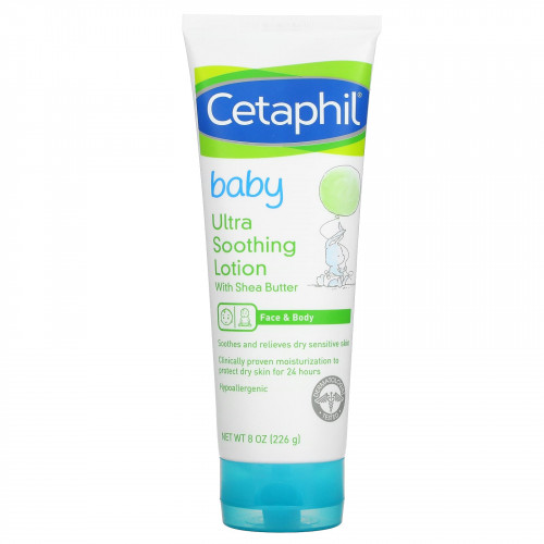 Cetaphil, DailyAdvance, детский ультрауспокаивающий лосьон с маслом ши, 226 г (8 унций)