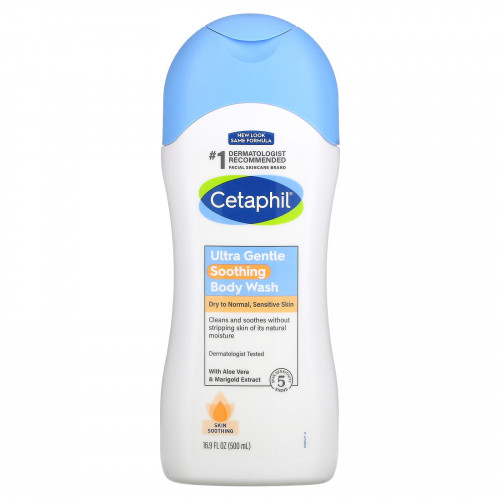 Cetaphil, Ultra Gentle, успокаивающий гель для душа, 500 мл