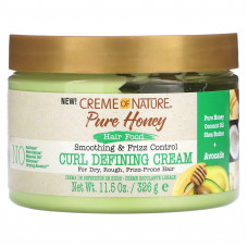 Creme Of Nature, Pure Honey, питание для волос, крем для разглаживания и контроля локонов, 326 г (11,5 унции)