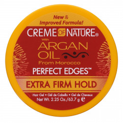 Creme Of Nature, Аргановое масло из Марокко, Perfect Edges, гель для волос с очень твердой фиксацией, 63,7 г (2,25 унции)