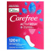 Carefree, Acti-Fresh, ежедневные вкладыши, обычные, без запаха, 120 вкладышей