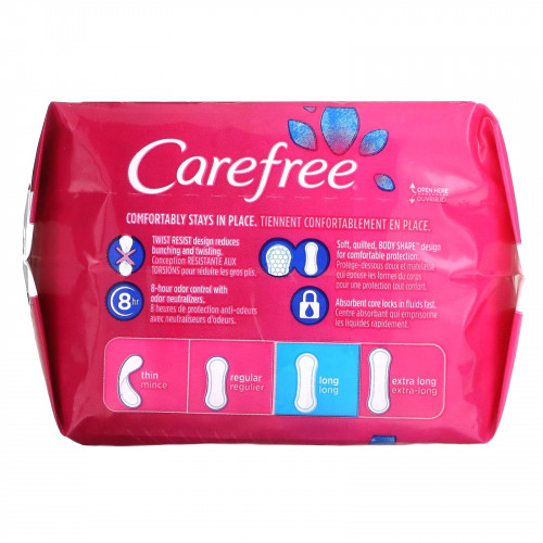 Carefree, Acti-Fresh, ежедневные вкладыши, обычные, без запаха, 42 шт.