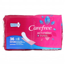 Carefree, Acti-Fresh, ежедневные вкладыши, удлиненные, без запаха, 36 вкладышей